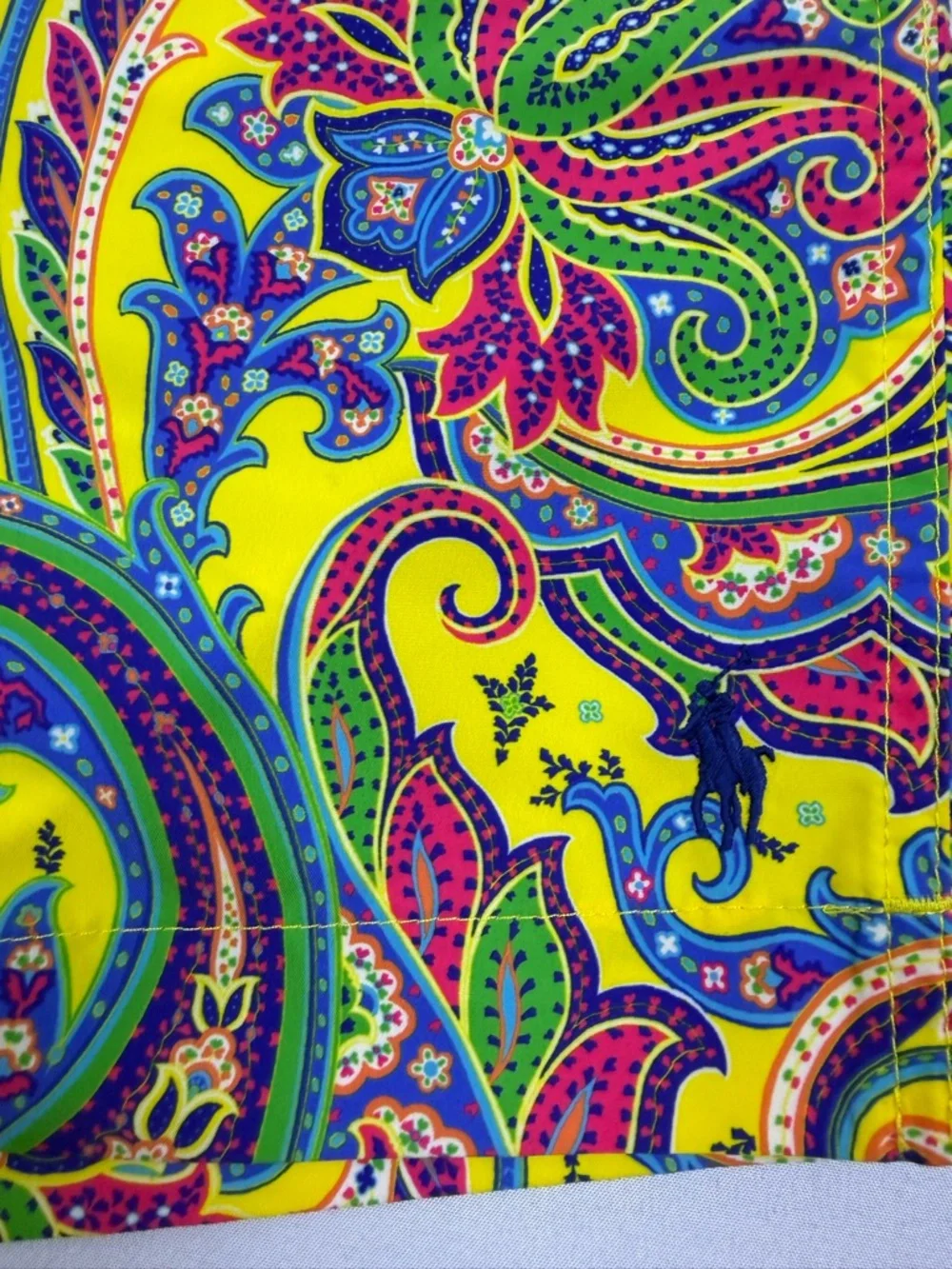 Polo Ralph Lauren Monaco 5.75” Paisley Swim Trunks NWT Size 33